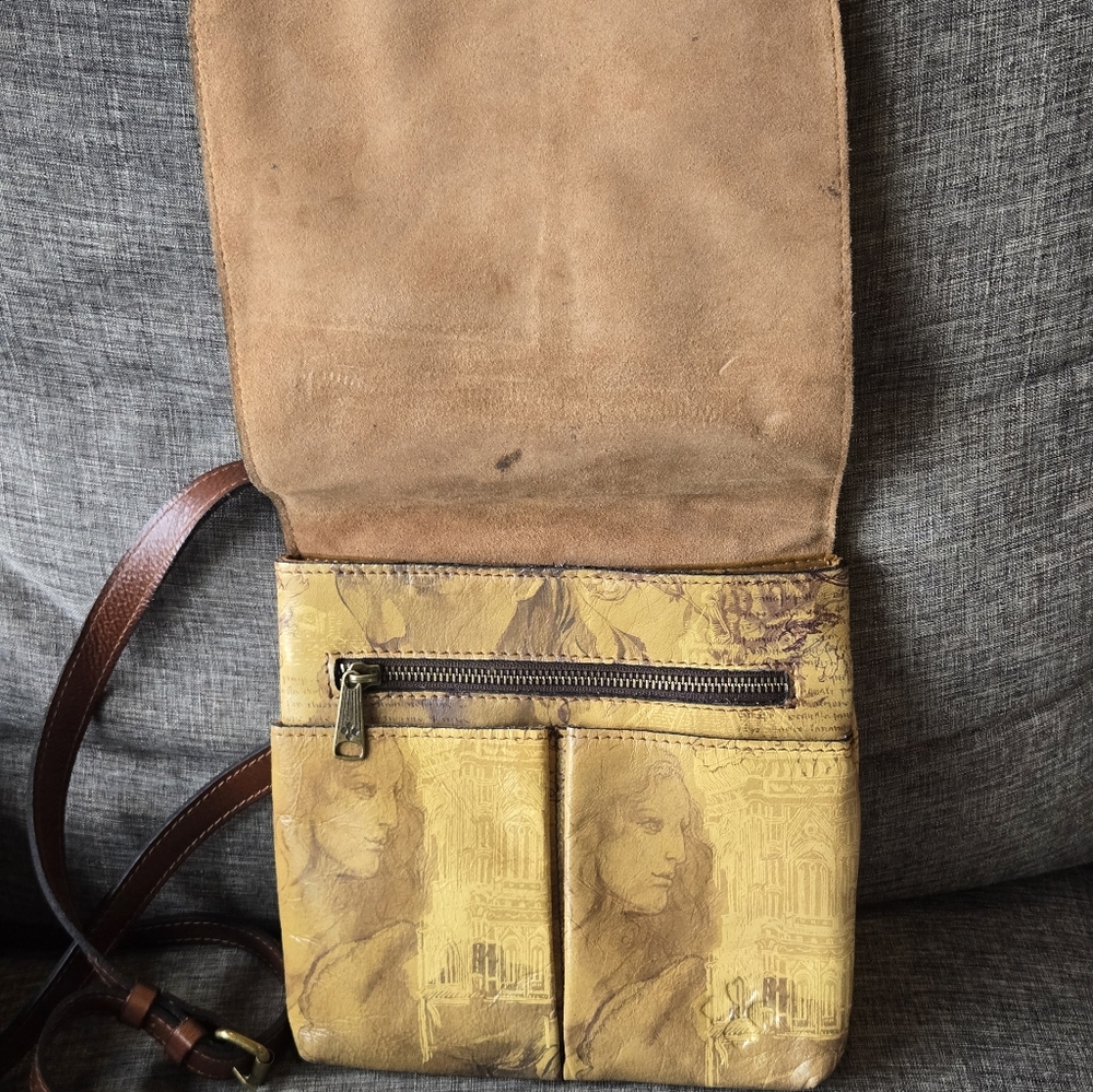 Patricia Nash leather Grenada Italian Dketchbook crossbody. NWT - Picture 5 of 16